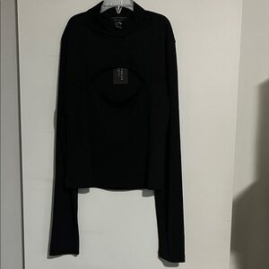 Society Black Long Sleeve Women's Top